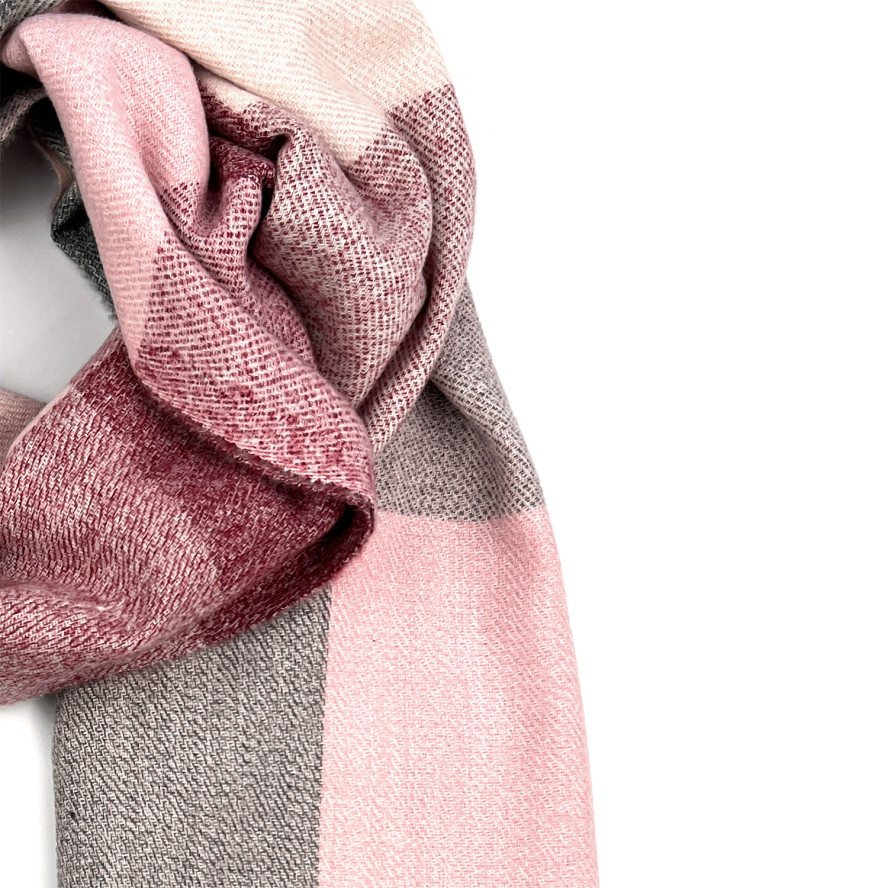 Палантин жіночий клітинка кашемір ADAIR 019-393, фото 2