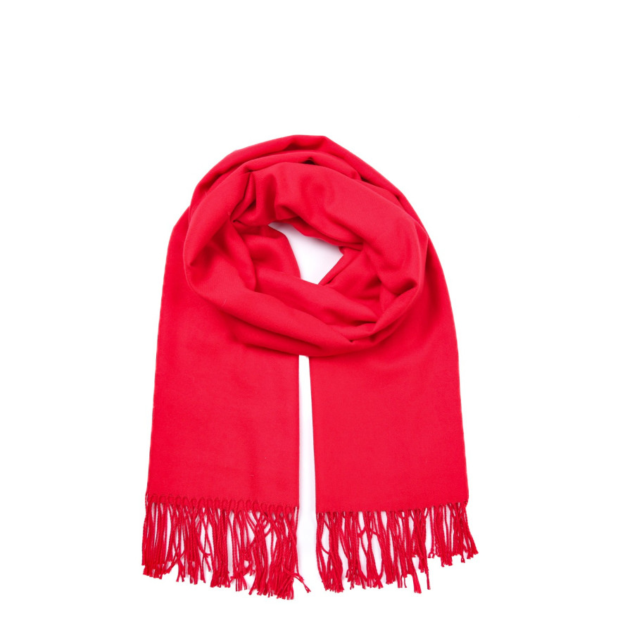 Палантин чоловічий однотонний кашемір червоний IDANA 076-914, фото 1