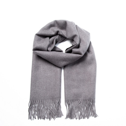 Палантин женский однотонный кашемир серый HOWARD 254-831 Палантин женский однотонный кашемир серый HOWARD 254-831