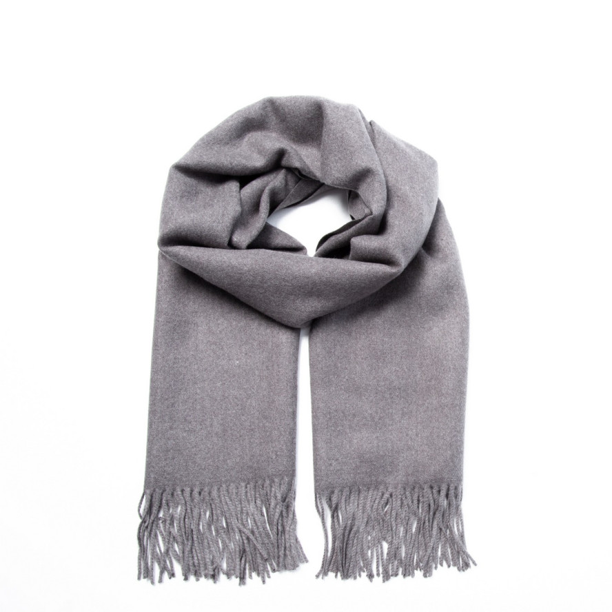 Палантин жіночий однотонний кашемір сірий HOWARD 254-831, фото 1