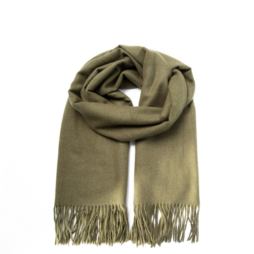 Палантин женский однотонный кашемир хаки ELROY 258-785, фото 1