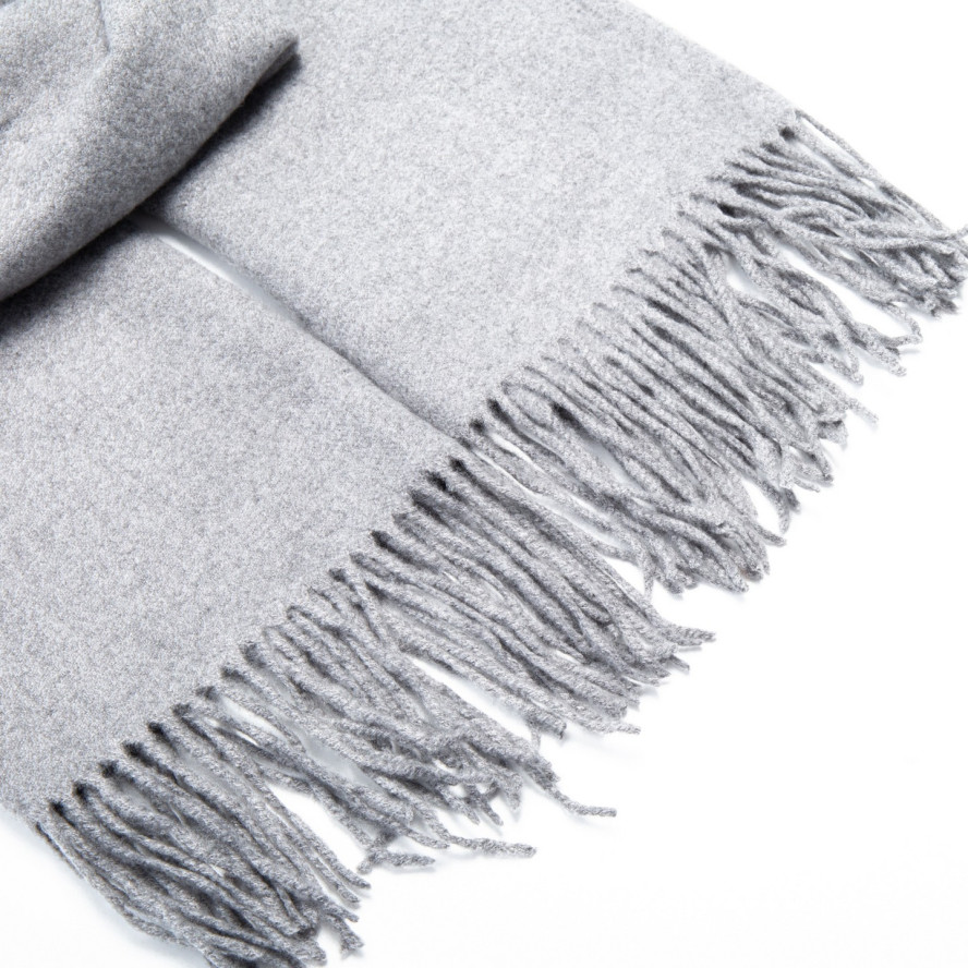 Палантин женский однотонный кашемир серый ELROY 258-815, фото 2