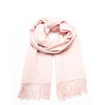 Палантин жіночий однотонний кашемір рожевий ELROY 258-839