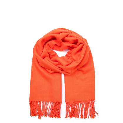 Палантин жіночий однотонний кашемір помаранчевий IDANA 554-603 Палантин жіночий однотонний кашемір помаранчевий IDANA 554-603