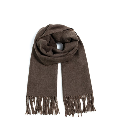 Палантин жіночий двосторонній кашемір коричневий АРЕС 555-167 Палантин жіночий двосторонній кашемір коричневий АРЕС 555-167