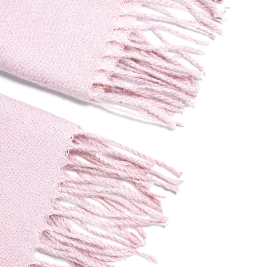 Палантин жіночий двосторонній кашемір рожевий АРЕС 555-181, фото 2