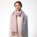 Палантин жіночий двосторонній кашемір рожевий АРЕС 555-181, фото 4