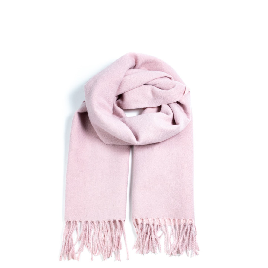 Палантин жіночий двосторонній кашемір рожевий АРЕС 555-181, фото 1