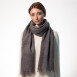 Палантин з паєтками жіночий однотонний кашемір сірий ЛУНА 555-358, фото 4