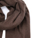 Палантин жіночий однотонний кашемір коричневий EDWARD 555-464, фото 2