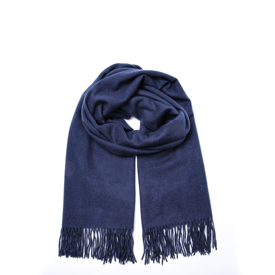 Палантин жіночий однотонний кашемір синій EDWARD 555-471, фото 1