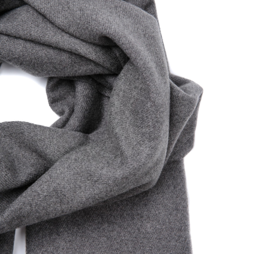 Палантин жіночий однотонний кашемір сірий EDWARD 555-495, фото 2