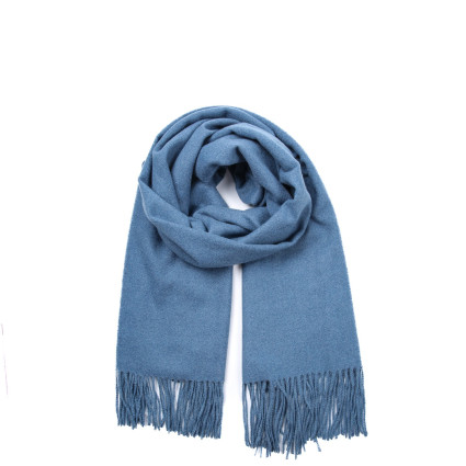 Палантин жіночий однотонний кашемір блакитний EDWARD 555-501 Палантин жіночий однотонний кашемір блакитний EDWARD 555-501