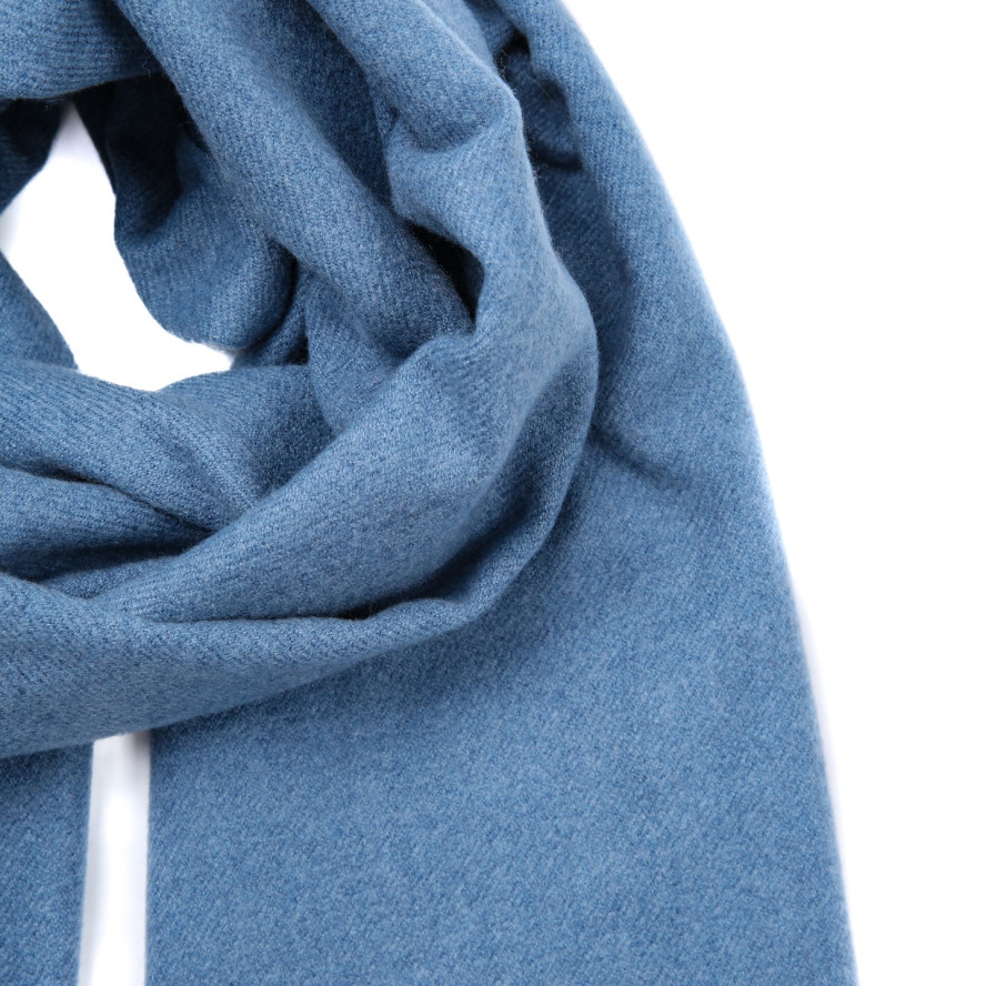 Палантин женский однотонный кашемир голубой EDWARD 555-501, фото 2
