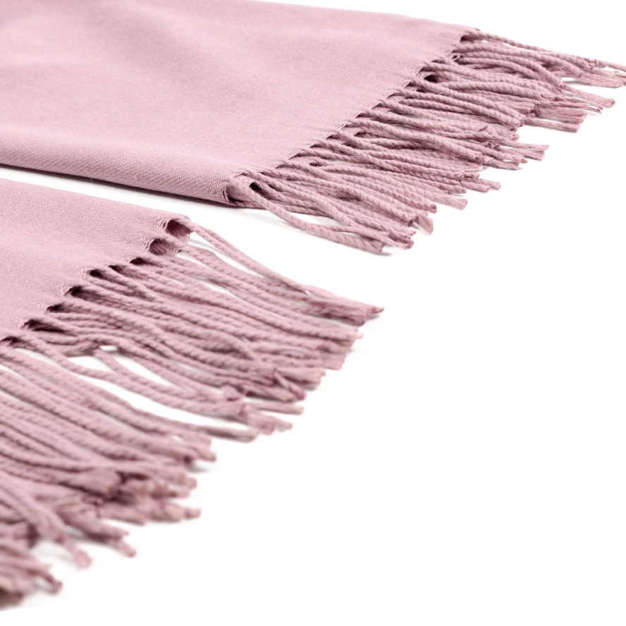 Палантин жіночий однотонний кашемір рожевий IDANA 560-307, фото 2