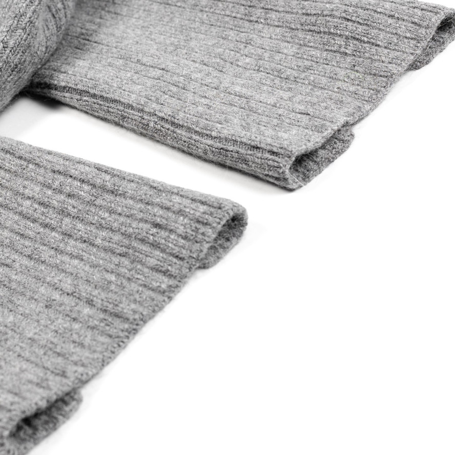 Шарф жіночий однотонний вовна сірий ТЕОДОР 581-623, фото 2