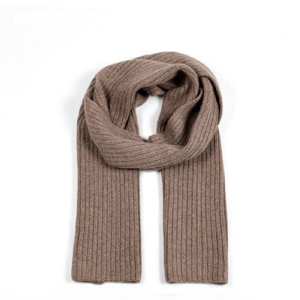 Шарф жіночий однотонний вовна коричневий ТЕОДОР 581-630 Шарф жіночий однотонний вовна коричневий ТЕОДОР 581-630