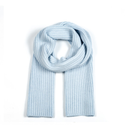Шарф жіночий однотонний вовна блакитний ТЕОДОР 581-654 Шарф жіночий однотонний вовна блакитний ТЕОДОР 581-654