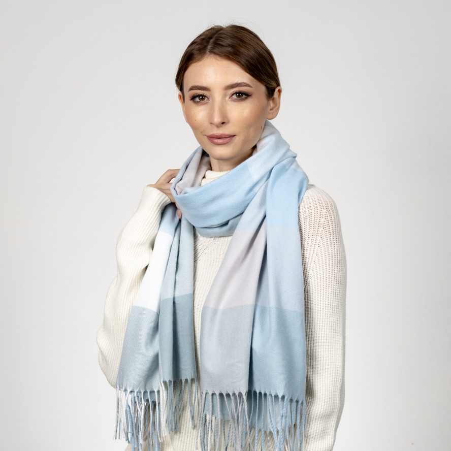 Палантин женский клетка шерсть JACKSON 585-065, фото 3