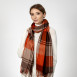Палантин жіночий клітинка кашемір АЗАР 592-018, фото 3