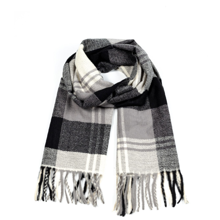 Палантин чоловічий клітинка кашемір АЗАР 592-025, фото 1