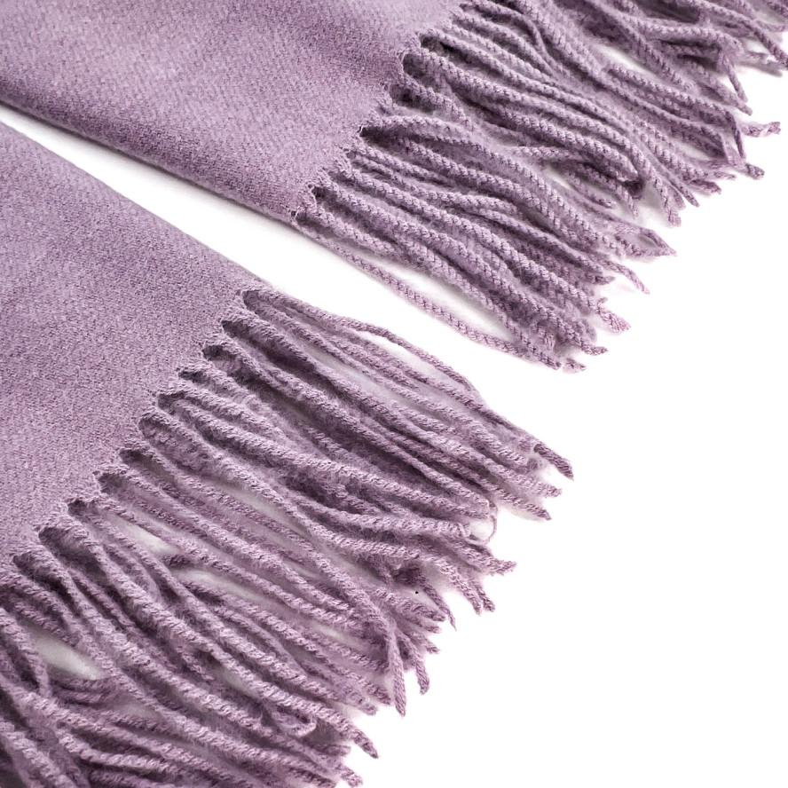 Палантин жіночий однотонний кашемір фіолетовий HOWARD 594-159, фото 2