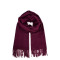 Палантин жіночий однотонний кашемір бордовий HOWARD 594-203