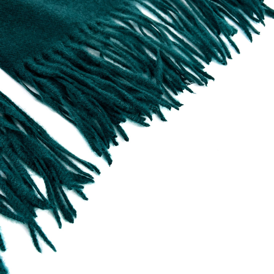 Палантин жіночий однотонний кашемір зелений HOWARD 594-234, фото 2