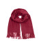 Палантин жіночий однотонний кашемір бордовий HOWARD 599-994