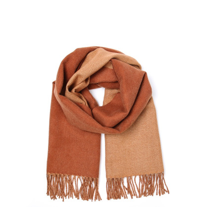 Палантин жіночий двосторонній кашемір коричневий АРЕС 871-564 Палантин жіночий двосторонній кашемір коричневий АРЕС 871-564