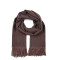 Палантин жіночий однотонний кашемір коричневий HOWARD 881-501