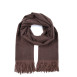 Палантин женский однотонный кашемир коричневый HOWARD 881-501, фото 1