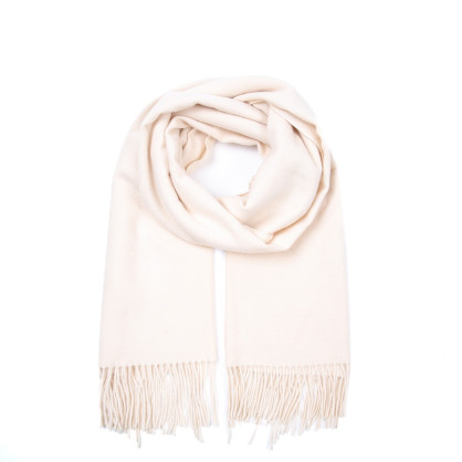 Палантин женский однотонный кашемир бежевый ЮМИС 883-437