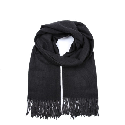 Палантин жіночий однотонний кашемір чорний ЮМІС 883-468 Палантин жіночий однотонний кашемір чорний ЮМІС 883-468