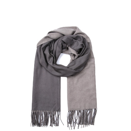 Палантин чоловічий двосторонній кашемір сіро-коричневий AIDEN 928-466 Палантин чоловічий двосторонній кашемір сіро-коричневий AIDEN 928-466