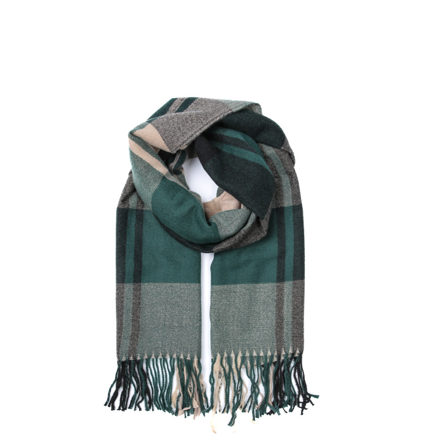 Палантин женский клетка шерсть JACKSON-2 928-473, фото 1