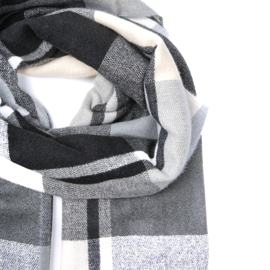 Палантин жіночий клітинка вовна JACKSON-2 928-510, фото 2