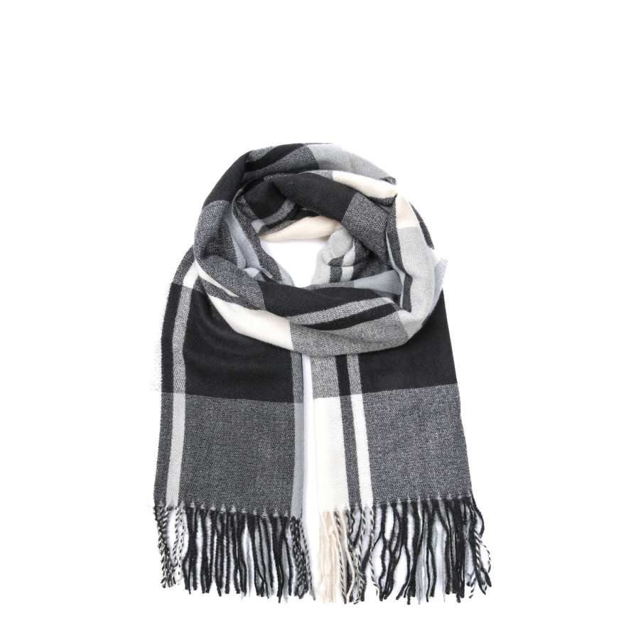 Палантин жіночий клітинка вовна JACKSON-2 928-510, фото 1