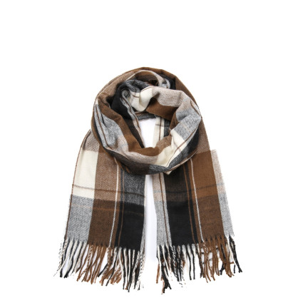 Палантин жіночий клітинка вовна ГОДАРД 930-025 Палантин жіночий клітинка вовна ГОДАРД 930-025