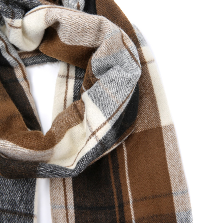 Палантин жіночий клітинка вовна ГОДАРД 930-025, фото 2