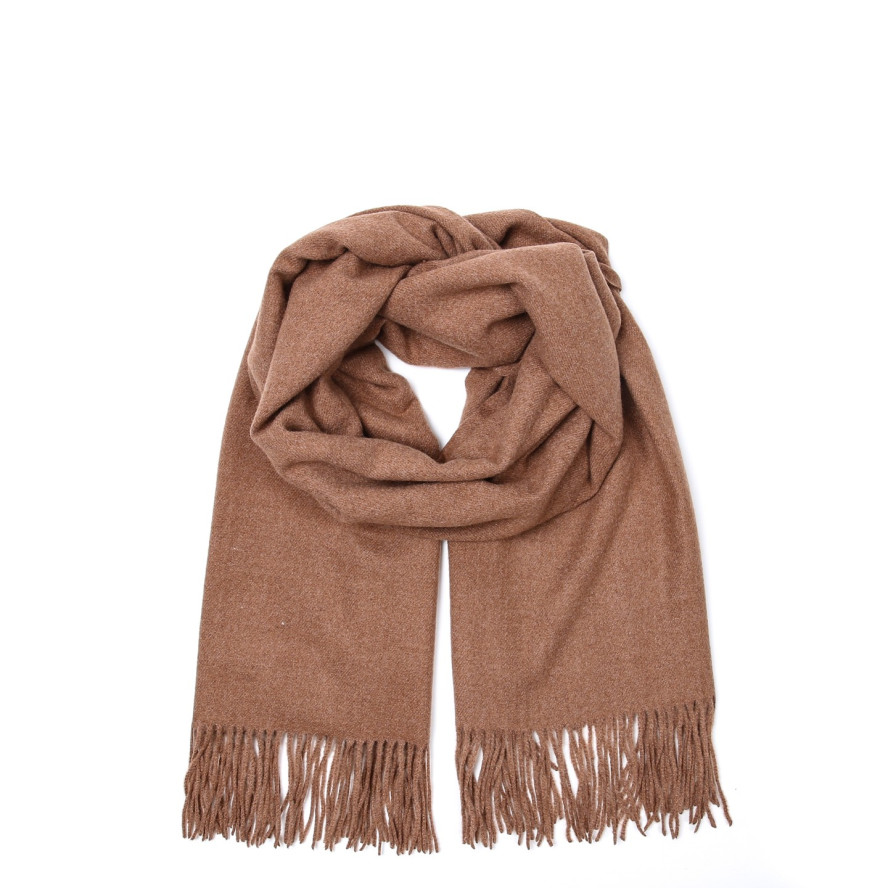 Палантин чоловічий однотонний кашемір коричневий ДОРОТІ 931-817, фото 1