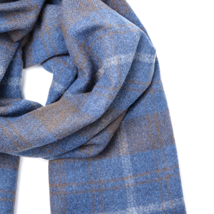 Палантин чоловічий клітинка кашемір ТАНО 952-515, фото 2