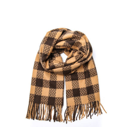 Палантин чоловічий клітинка кашемір ТРАКС 952-546 Палантин чоловічий клітинка кашемір ТРАКС 952-546