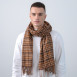 Палантин мужской клетка кашемир УЛЬФ 952-591, фото 3