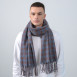 Палантин чоловічий клітинка кашемір ПОНГО 952-621, фото 3