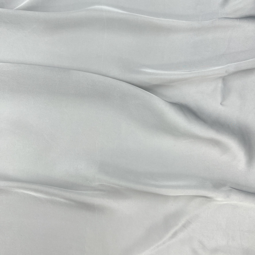 Хустка жіноча однотонна атлас сіра ROSEMARY 083-295, фото 3