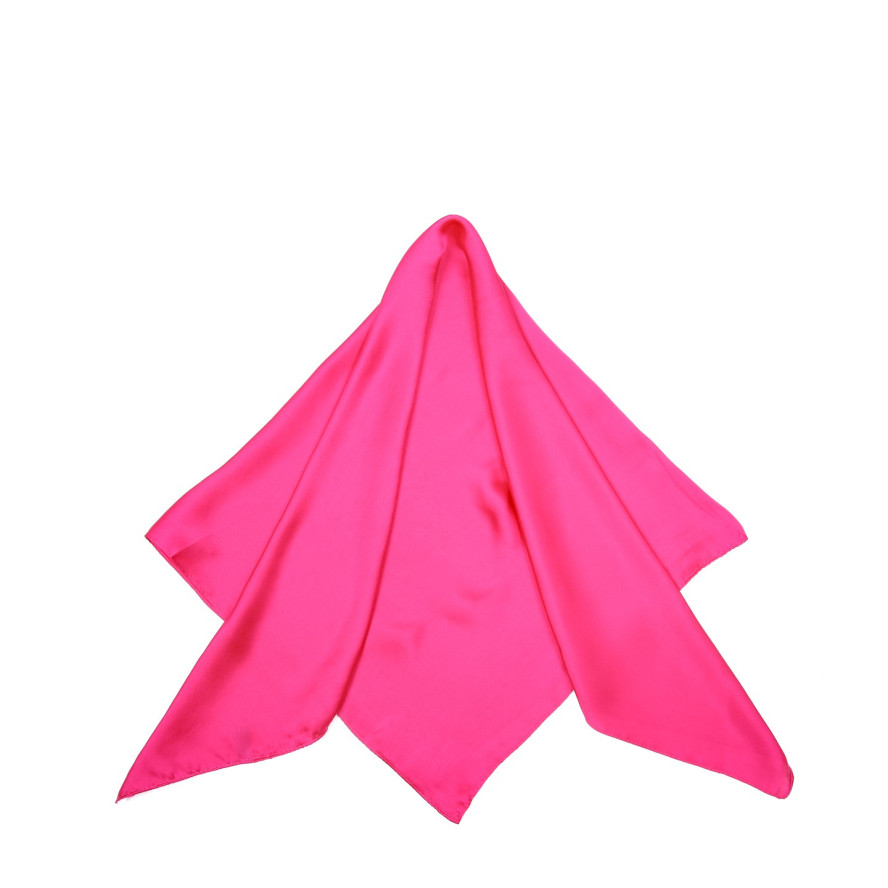 Хустка жіноча однотонна атлас рожева ROSEMARY 083-301, фото 2