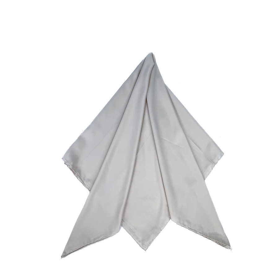 Хустка жіноча однотонна атлас бежева HEIDI 176-348, фото 2