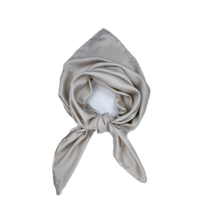 Хустка жіноча однотонна атлас бежева HEIDI 176-348 Хустка жіноча однотонна атлас бежева HEIDI 176-348