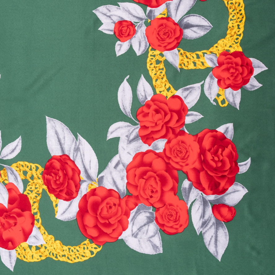 Хустка жіноча з принтом атлас різнокольорова АМЕДЕЯ 380-240, фото 3